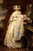 Franz Xaver Winterhalter Portrait of Helena of Mecklemburg oil painting
